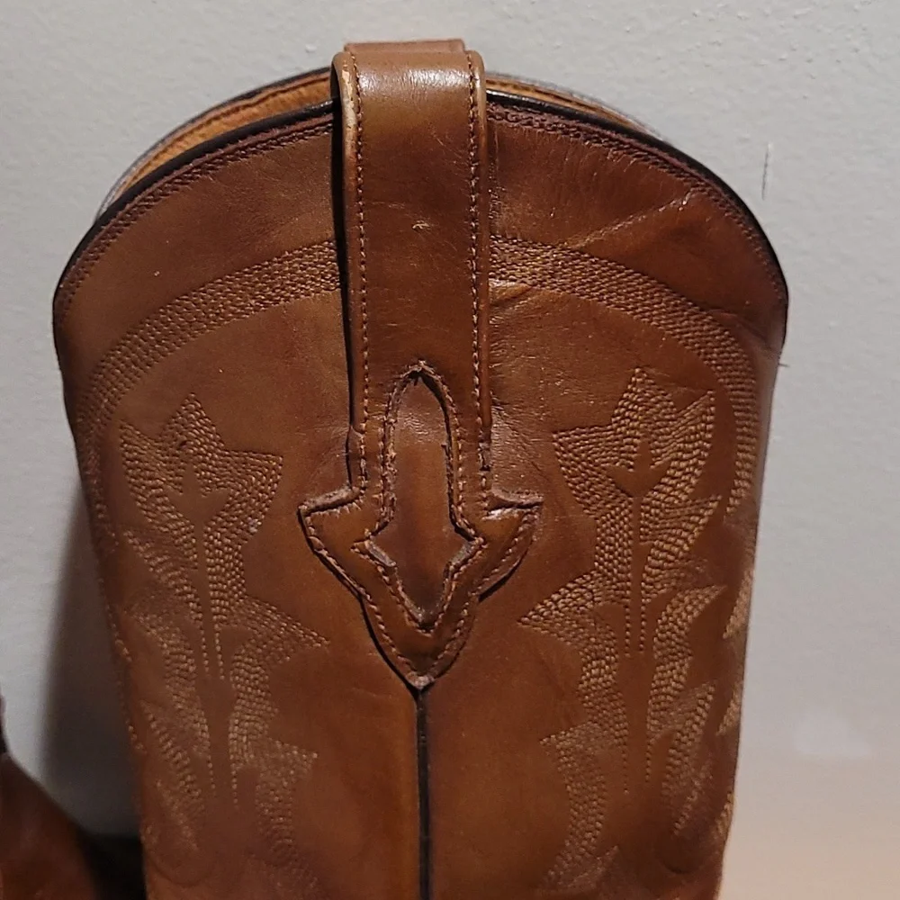 Women's Resistol Brown leather cowboy boots size 9 - Picture 4 of 15